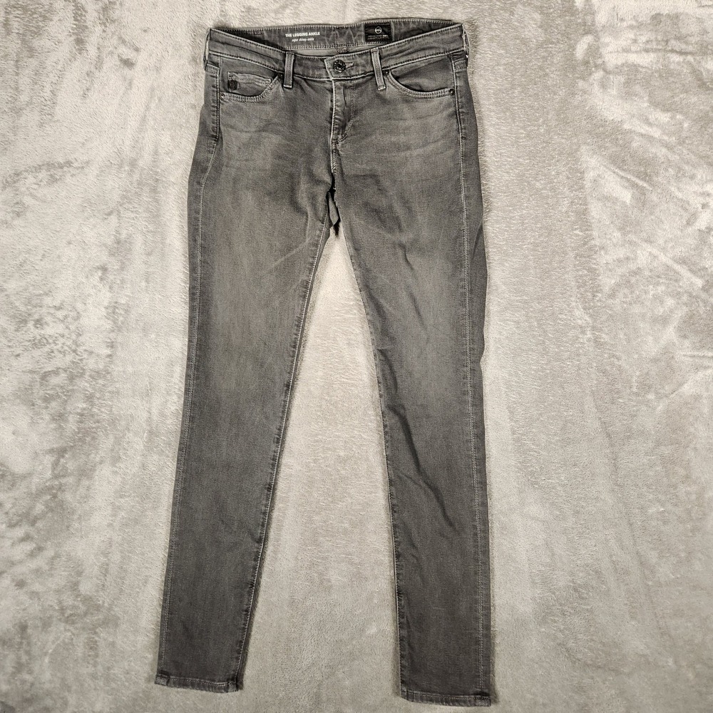 AG Jeans Pants Womens 25R The Legging Ankle Gray Super Skinny EUC
